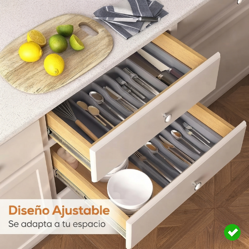 Organizador de cubiertos para cajón