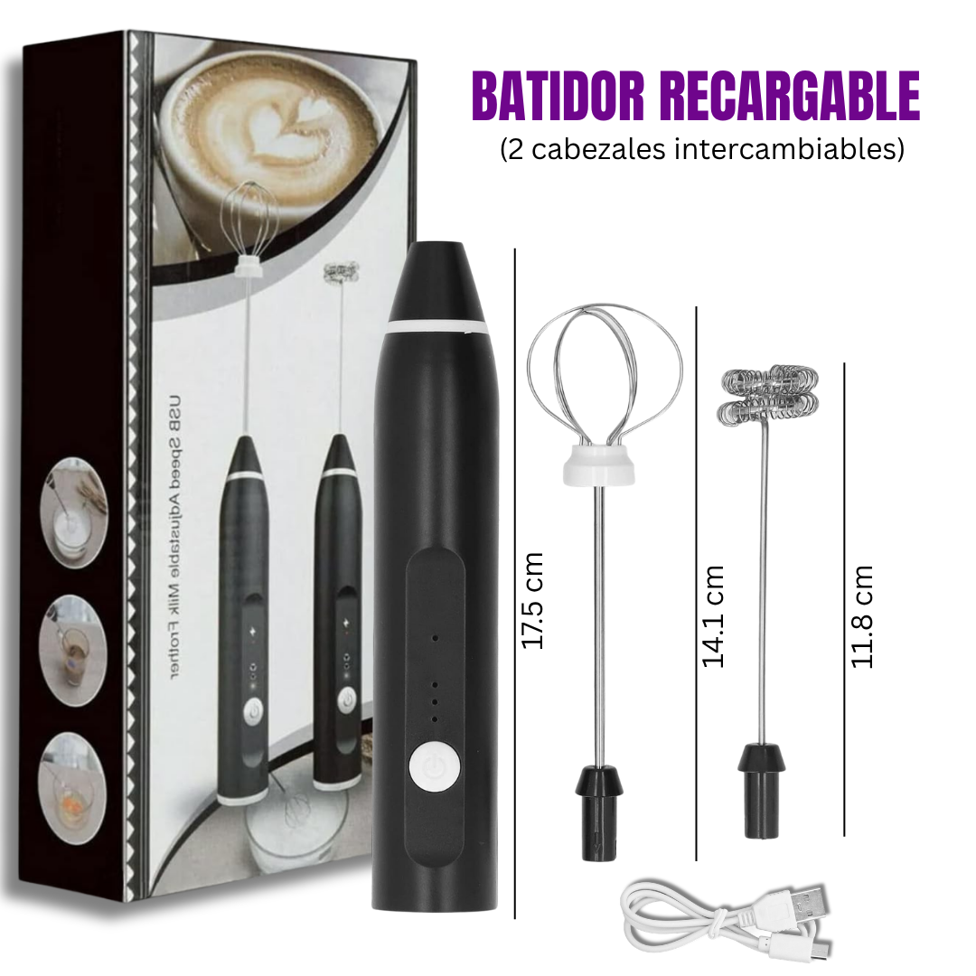 Batidor recargable 2 en 1