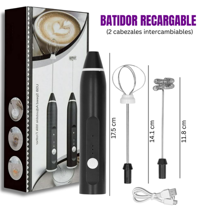 Batidor recargable 2 en 1