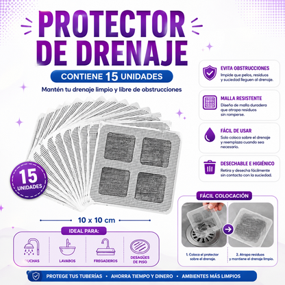 malla de drenaje