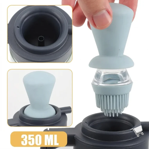 Dispensador de aceite con brocha