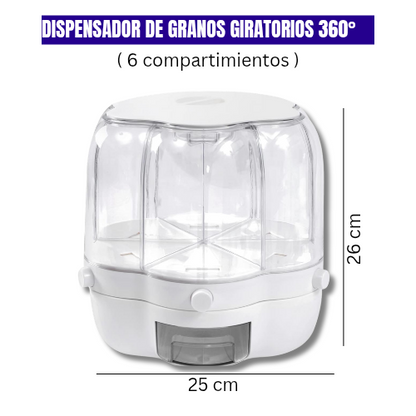 DISPENSADOR DE GRANOS GIRATORIO