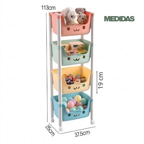 Organizador de juguetes kawai  (4 niveles)