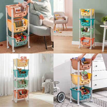 Organizador de juguetes kawai  (4 niveles)
