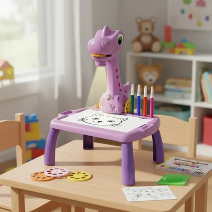 Mesa proyector de dibujo infantil - Diseño Dinosaurio