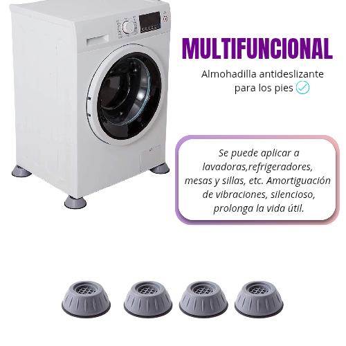 PACK 4 SOPORTES ANTIVIBRACIÓN Shock Pad