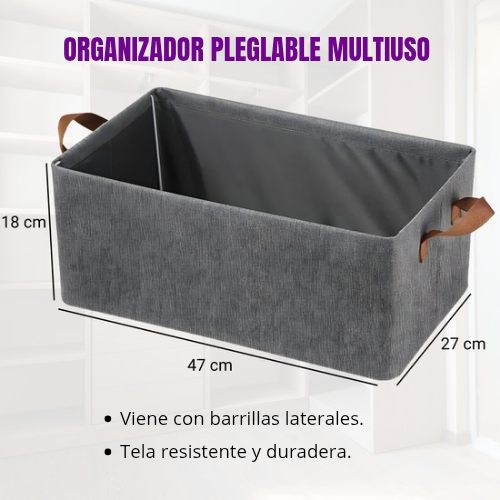Organizador plegable con fierros
